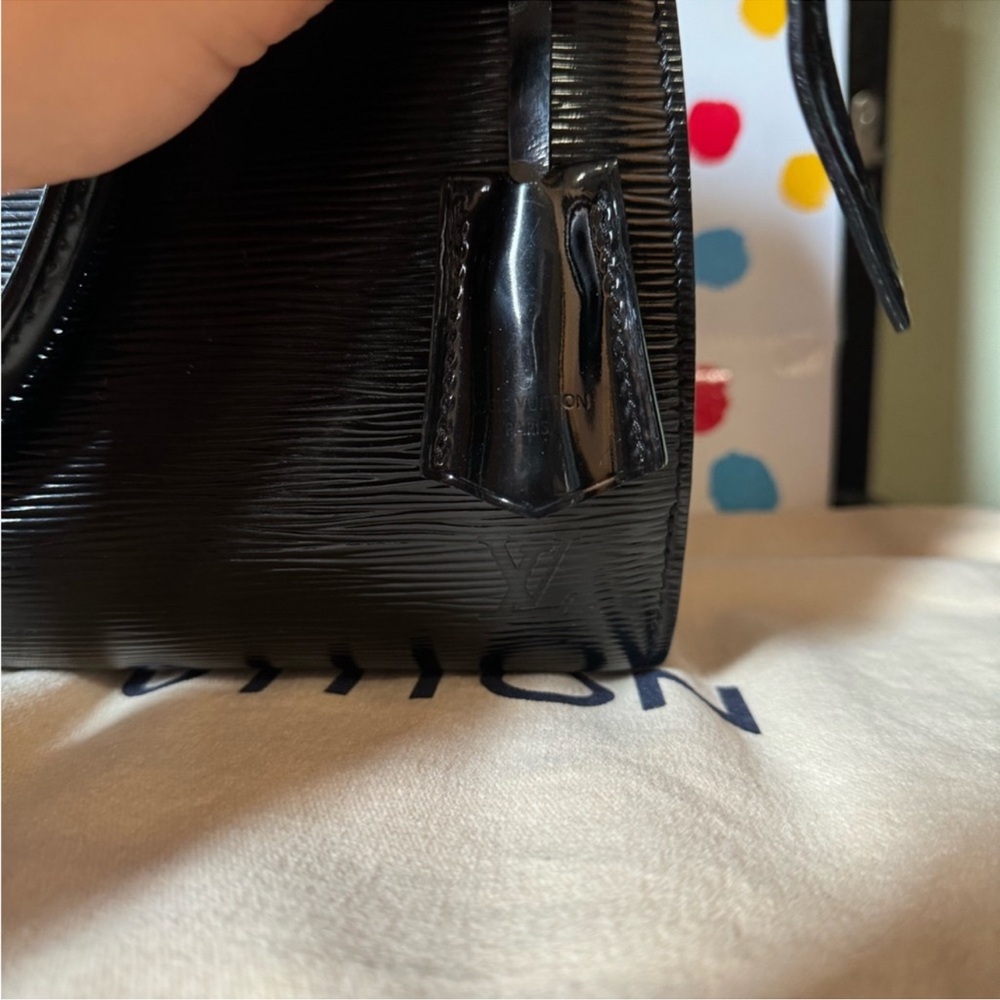 Louis Vuitton Blk electric epi Pont-Neuf Pm Handbag &matching zipp around Wallet - Picture 5 of 6